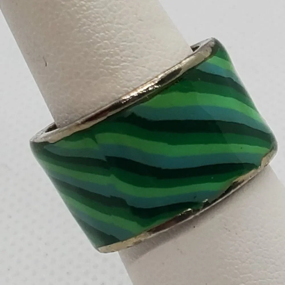Green & Blue Swirl Ring